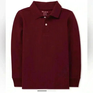 The Children’s Place  Boys Uniform Long Sleeve Polo